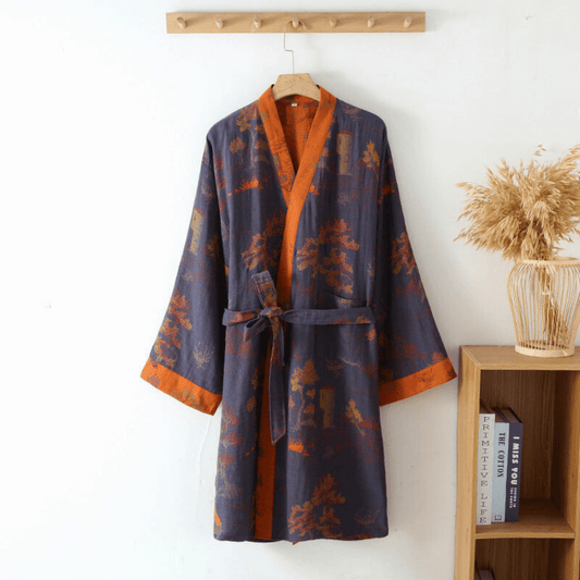 Unisex Badekåpe Kimono Retrodesign