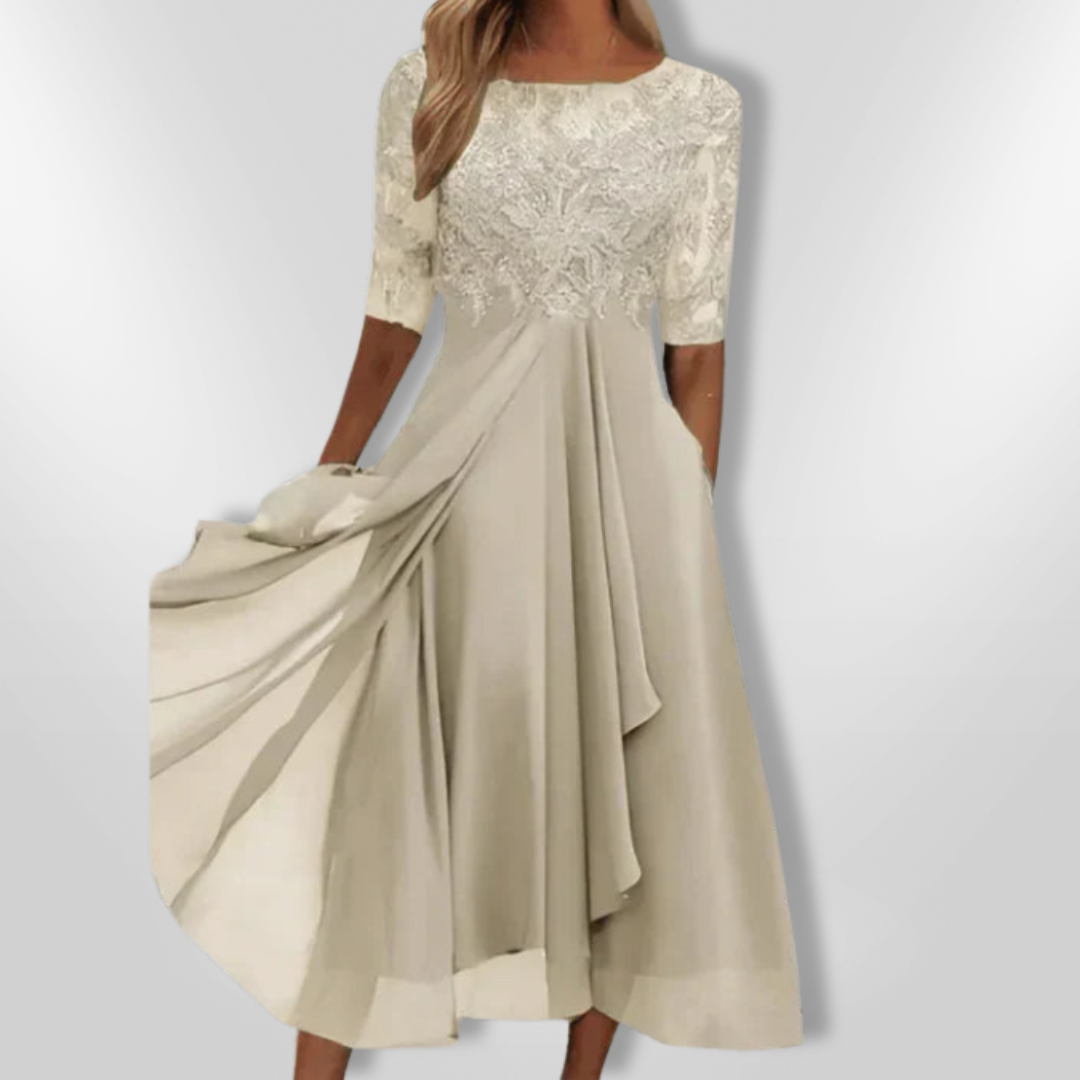 Kvinne Robe Asymmetrisk Elegant
