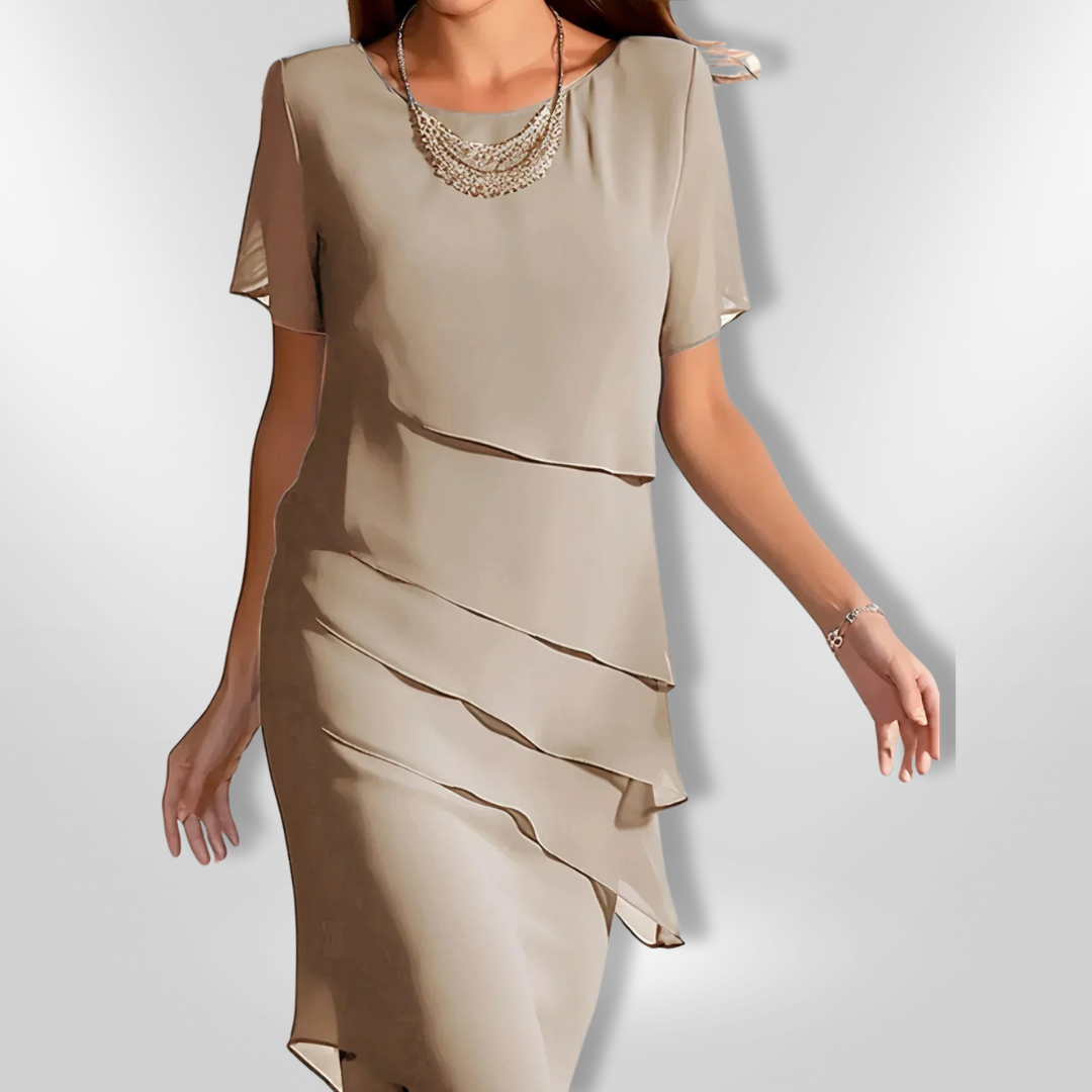 Kvinne Robe Elegant Chiffon