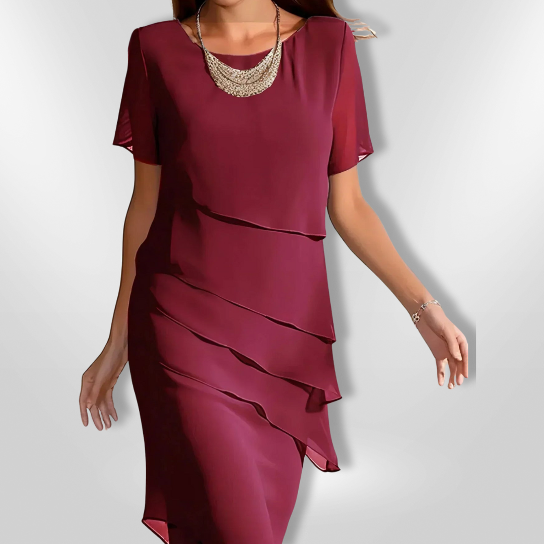 Kvinne Robe Elegant Chiffon