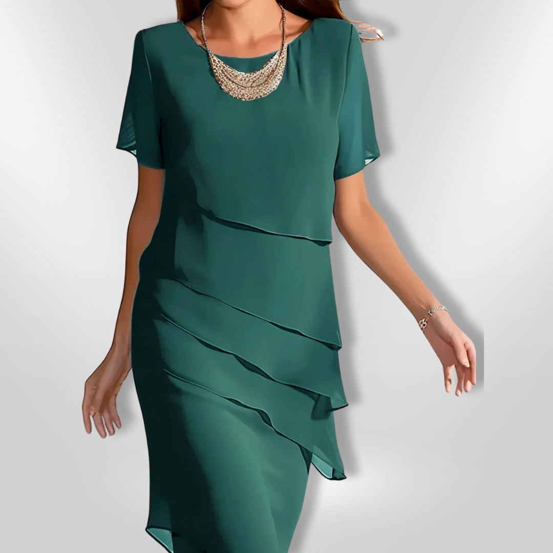 Kvinne Robe Elegant Chiffon