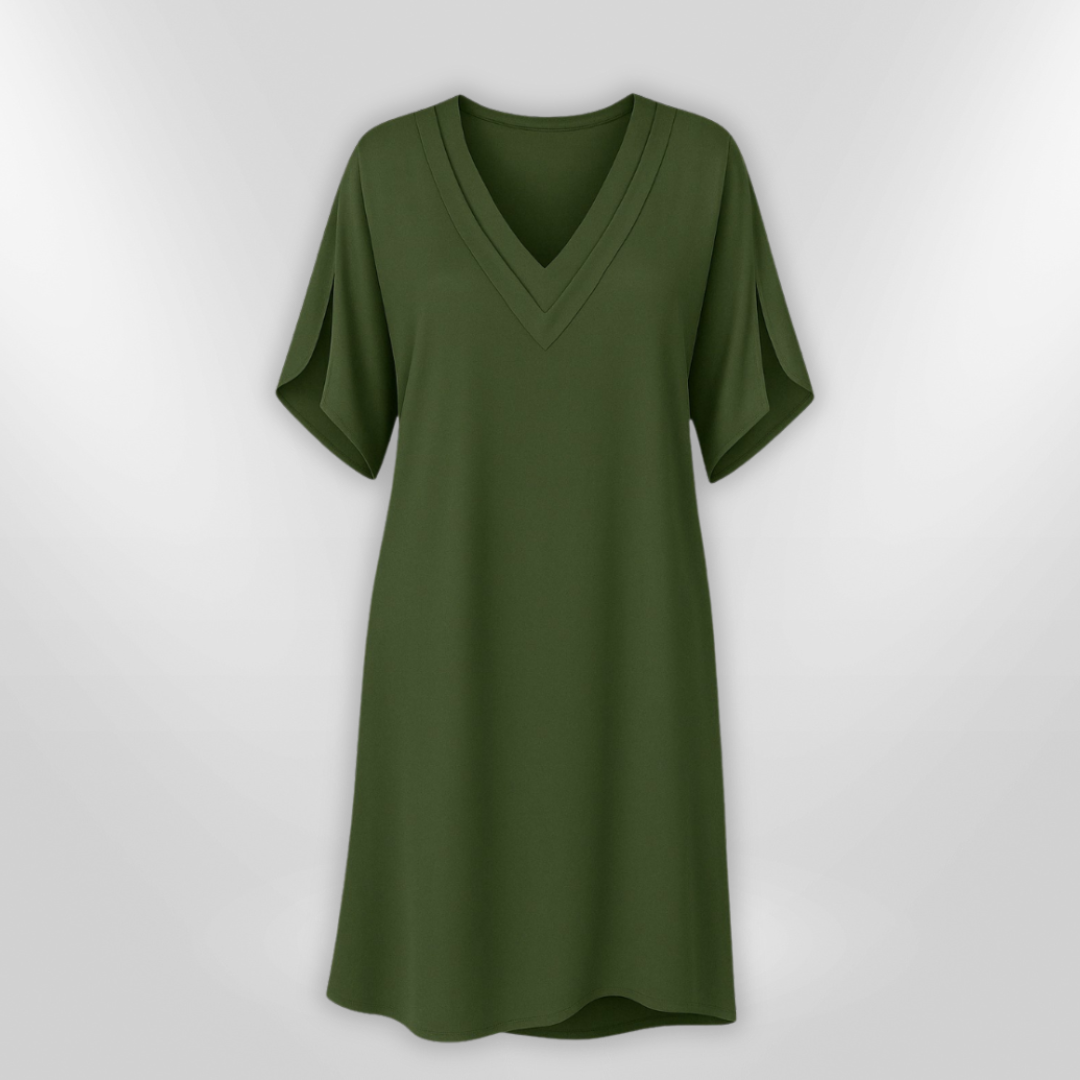 Kvinners Maxi Kjole Drapert Stoff Design Lett Pustende