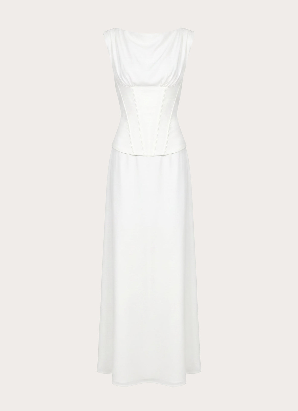 Winello Korsett Maxikjole – Off-White